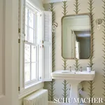 ACANTHUS STRIPE SISAL - OLIVE Schumacher Wallpaper | Wallpap ACANTHUS STRIPE SISAL OLIVE Schumacher Wallpaper wallpaper - SKU 5006058