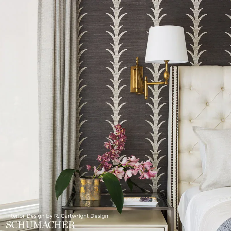 ACANTHUS STRIPE SISAL - TURMERIC Schumacher Wallpaper | Wall ACANTHUS STRIPE SISAL TURMERIC Schumacher Wallpaper wallpaper - SKU 5006054