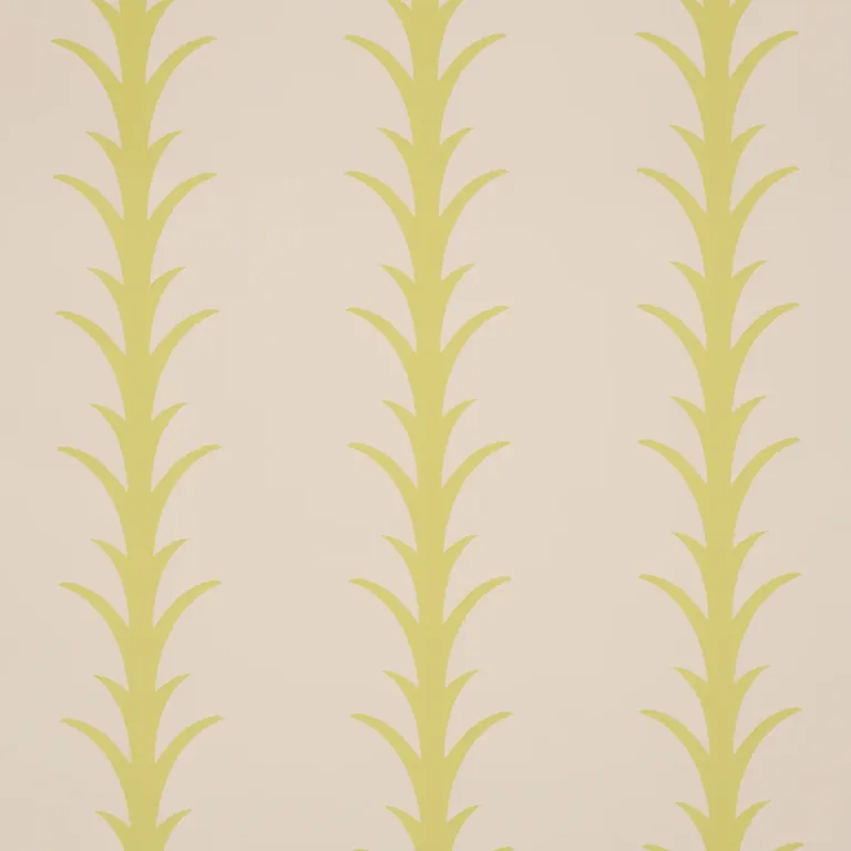 Schumacher ACANTHUS STRIPE wallpaper, color SOLEIL ON SAND, SKU 5014775