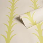 ACANTHUS STRIPE SOLEIL ON SAND Schumacher Wallpaper wallpaper - SKU 5014775