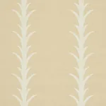 ACANTHUS STRIPE VINYL NATURAL Schumacher Wallpaper wallpaper - SKU 5008592