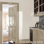 ACE FAUX LACQUER PERFORMANCE VINYL IVORY Schumacher Wallpaper wallpaper - SKU 5015943