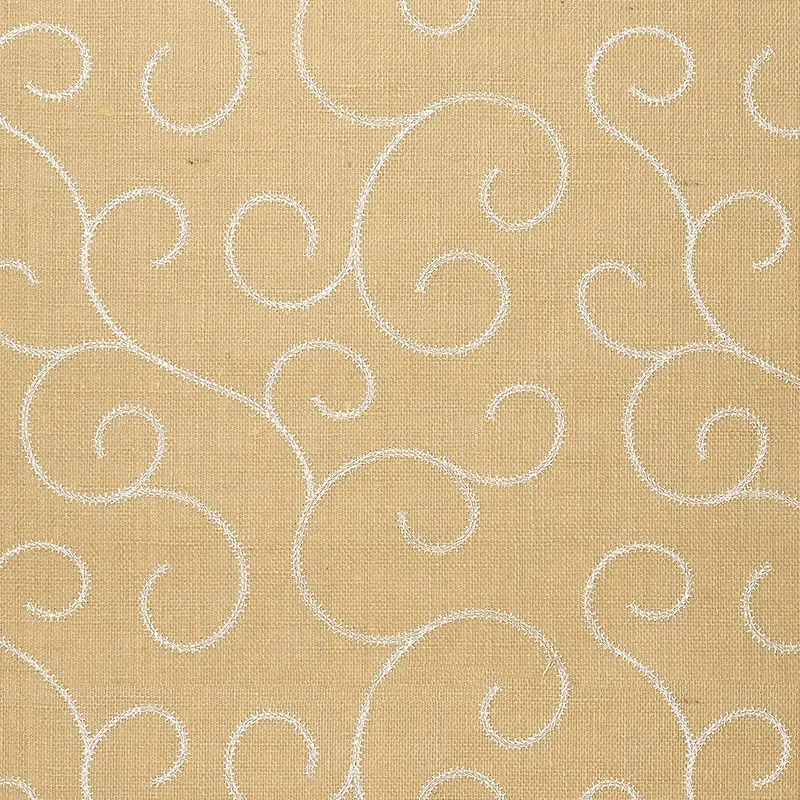 ADHAFERA SCROLL STRAW Schumacher Wallpaper wallpaper - SKU 5003541