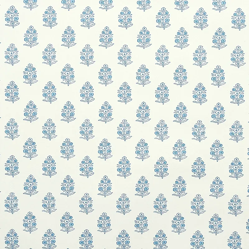 ADITI BLUE Schumacher Wallpaper wallpaper - SKU 5011930