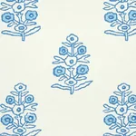 ADITI BLUE Schumacher Wallpaper wallpaper - SKU 5011930