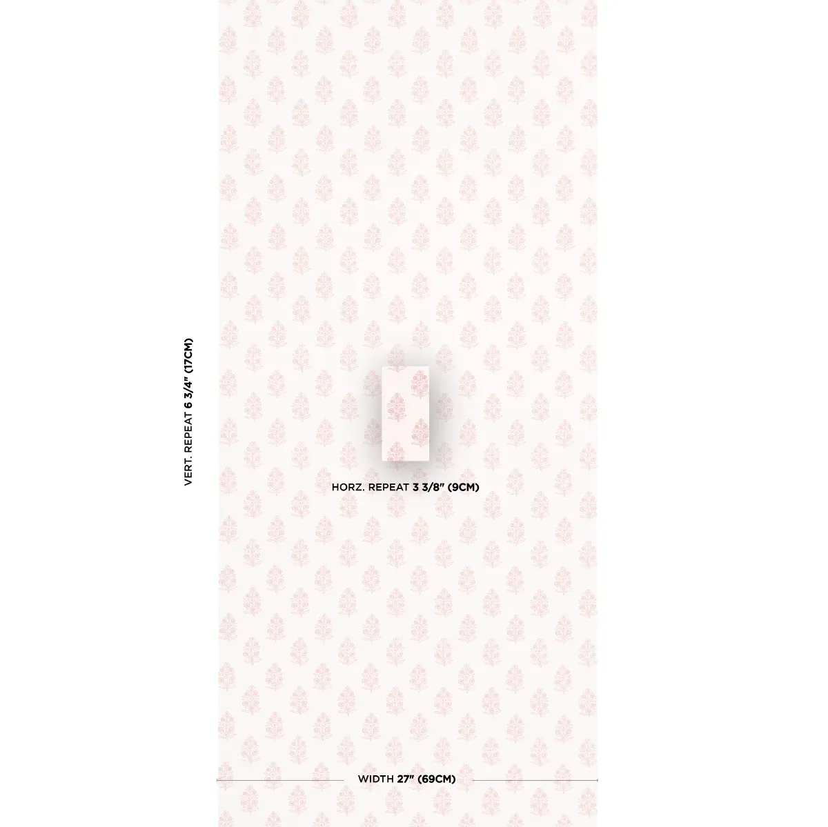 ADITI BLUSH Schumacher Wallpaper wallpaper - SKU 5011935