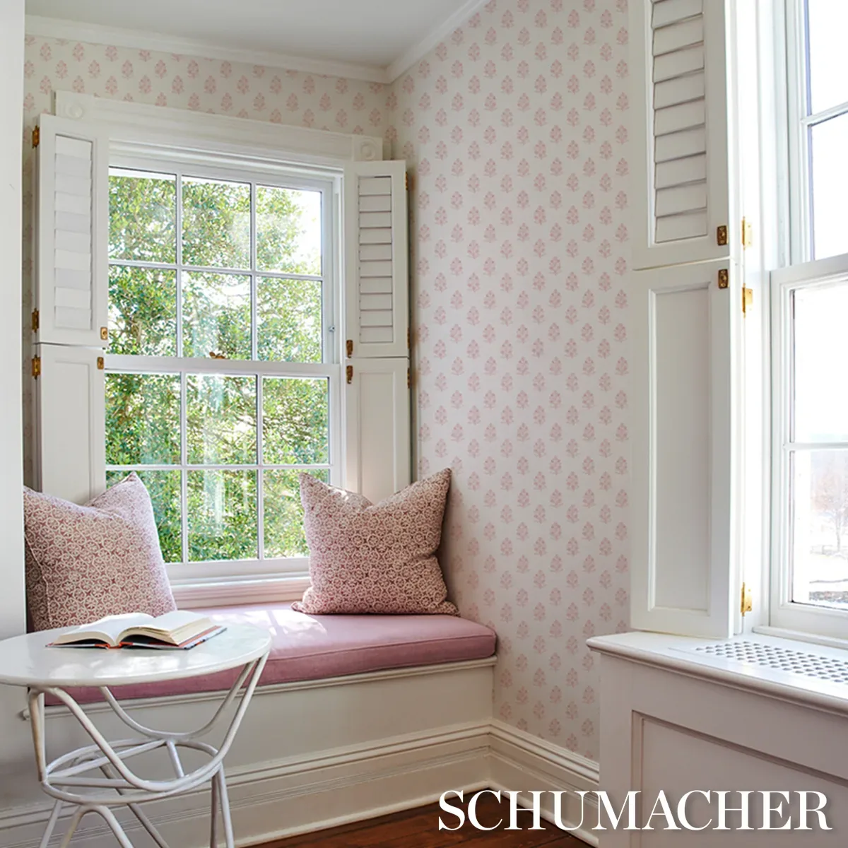 ADITI BLUSH Schumacher Wallpaper wallpaper - SKU 5011935