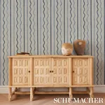 AFFOGATO CORNFLOWER & DEEP NAVY Schumacher Wallpaper wallpaper - SKU 5015572