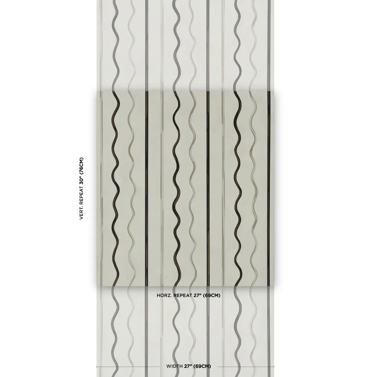 AFFOGATO IVORY & CARBON Schumacher Wallpaper wallpaper - SKU 5015571