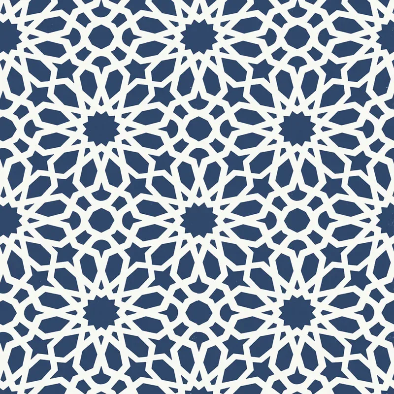 AGADIR SCREEN LAPIS Schumacher Wallpaper wallpaper - SKU 5006640