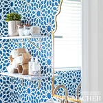 AGADIR SCREEN - LAPIS Schumacher Wallpaper | Wallpaper Twins AGADIR SCREEN LAPIS Schumacher Wallpaper wallpaper - SKU 5006640