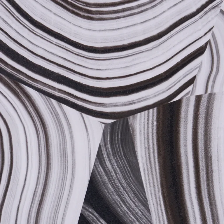 Schumacher AGATE SLICE wallpaper, color BLACK AND WHITE, SKU 5013890