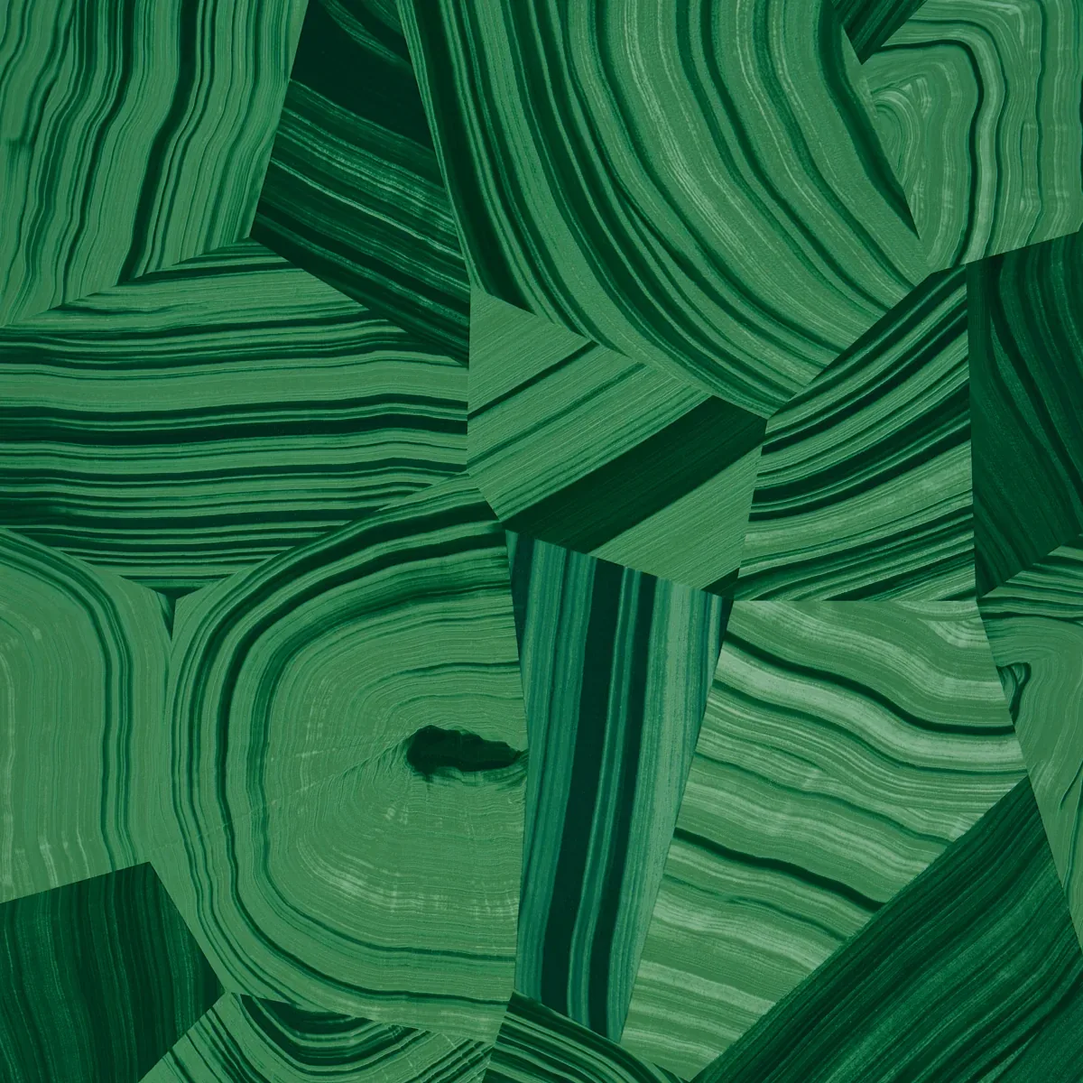 AGATE SLICE MALACHITE GREEN Schumacher Wallpaper wallpaper - SKU 5013891