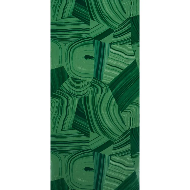 Schumacher AGATE SLICE wallpaper, color MALACHITE GREEN, SKU 5013891