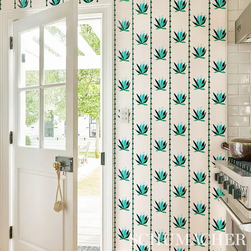 AGAVE STRIPE - LANAI Schumacher Wallpaper | Wallpaper Twins AGAVE STRIPE LANAI Schumacher Wallpaper wallpaper - SKU 5012680