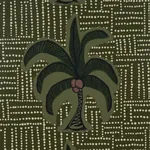 AGUA DE COCO - PALM TREE GREEN Schumacher Wallpaper | Wallpa AGUA DE COCO PALM TREE GREEN Schumacher Wallpaper wallpaper - SKU 5017240