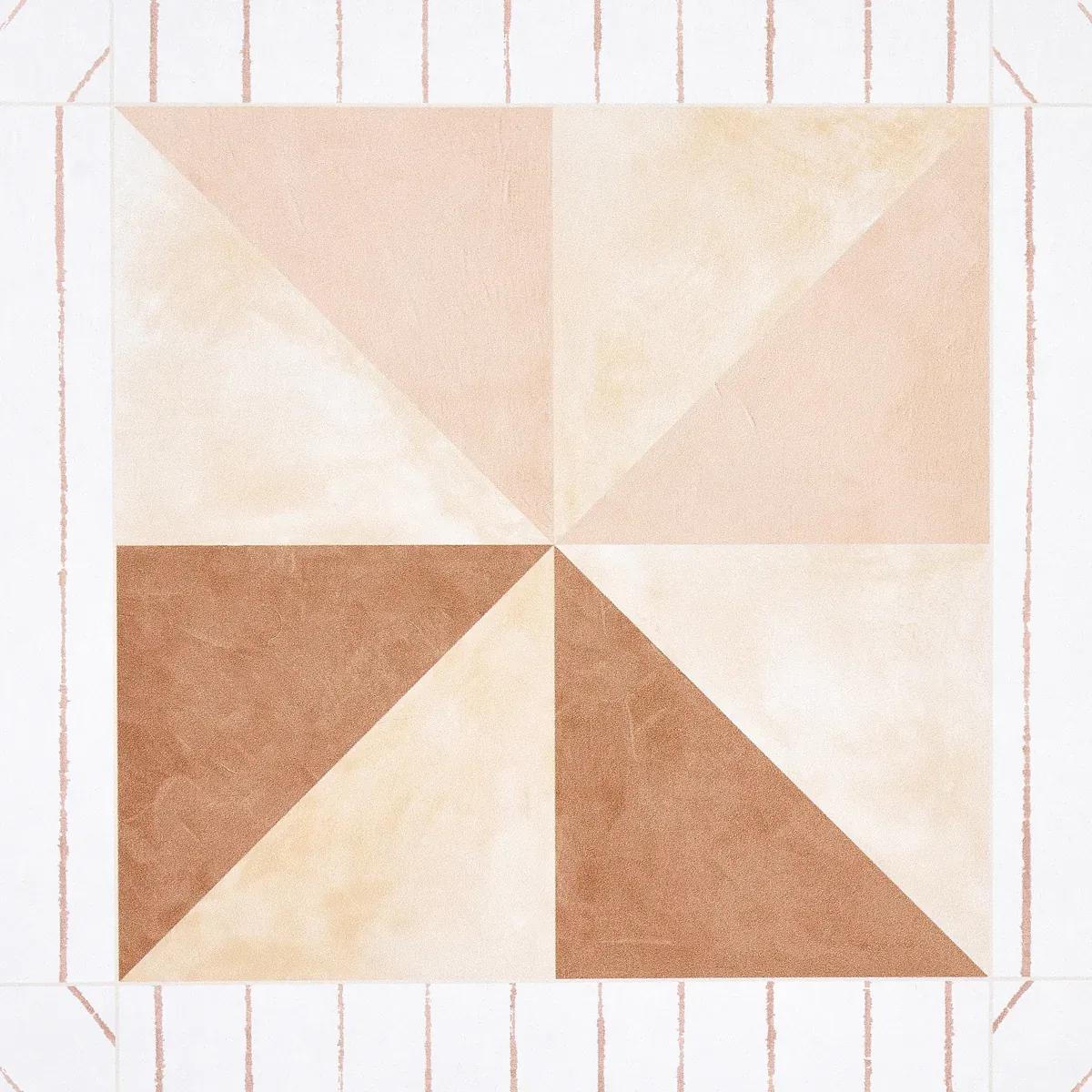 ALEXANDER TERRACOTTA & WARM PEACH Schumacher Wallpaper wallpaper - SKU 5014551