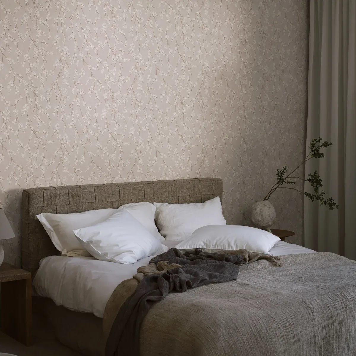 ALICE BLUSH Schumacher Wallpaper wallpaper - SKU 3977