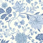 ALICIA - BLUE AND WHITE Schumacher Wallpaper | Wallpaper Twi ALICIA BLUE AND WHITE Schumacher Wallpaper wallpaper - SKU 6144