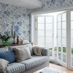 ALICIA - BLUE AND WHITE Schumacher Wallpaper | Wallpaper Twi ALICIA BLUE AND WHITE Schumacher Wallpaper wallpaper - SKU 6144