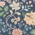 ALICIA - NAVY Schumacher Wallpaper | Wallpaper Twins ALICIA NAVY Schumacher Wallpaper wallpaper - SKU 2008