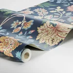 ALICIA - NAVY Schumacher Wallpaper | Wallpaper Twins ALICIA NAVY Schumacher Wallpaper wallpaper - SKU 2008