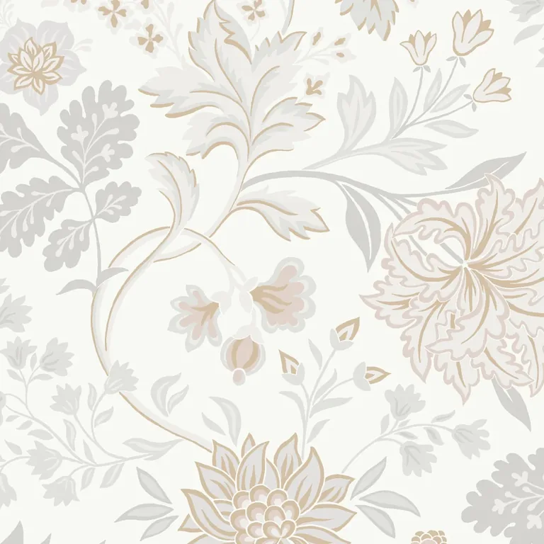 Schumacher ALICIA wallpaper, color STONE AND GOLD, SKU 2007
