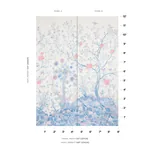 AMALTAS PANEL SET BLUE & RED Schumacher Wallpaper wallpaper - SKU 5012330