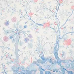 AMALTAS PANEL SET BLUE & RED Schumacher Wallpaper wallpaper - SKU 5012330