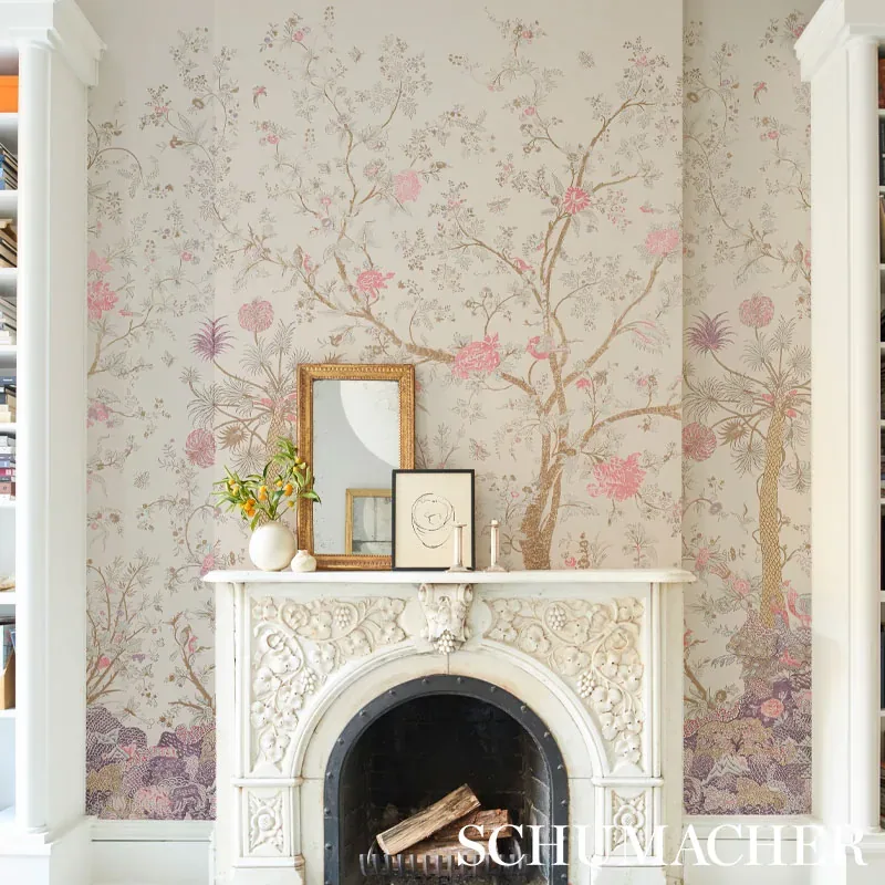 AMALTAS PANEL SET DOCUMENT Schumacher Wallpaper wallpaper - SKU 5012331