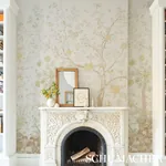 AMALTAS PANEL SET - GREEN & YELLOW Schumacher Wallpaper | Wa AMALTAS PANEL SET GREEN & YELLOW Schumacher Wallpaper wallpaper - SKU 5012332