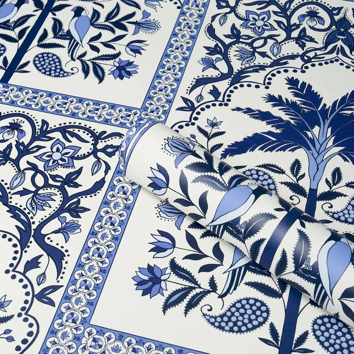AMAZONAS MYSTIQUE TROPICAL SHADES OF BLUE Schumacher Wallpaper wallpaper - SKU 5016941