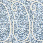 AMBALA PAISLEY SISAL BRIGHT BLUE Schumacher Wallpaper wallpaper - SKU 5013030