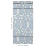 AMBALA PAISLEY SISAL BRIGHT BLUE Schumacher Wallpaper wallpaper - SKU 5013030