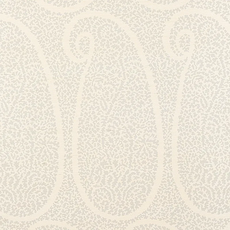 AMBALA PAISLEY SISAL SLATE Schumacher Wallpaper wallpaper - SKU 5013031