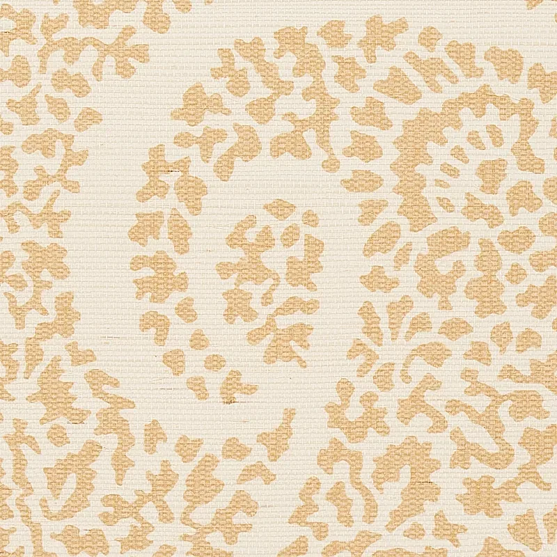 AMBALA PAISLEY SISAL STRAW Schumacher Wallpaper wallpaper - SKU 5013033