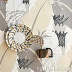 ANANAS - NEUTRAL Schumacher Wallpaper | Wallpaper Twins ANANAS NEUTRAL Schumacher Wallpaper wallpaper - SKU 5009171