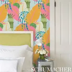ANANAS - PEACOCK Schumacher Wallpaper | Wallpaper Twins ANANAS PEACOCK Schumacher Wallpaper wallpaper - SKU 5009170
