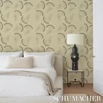 ANEMONE - BLACK & WHITE Schumacher Wallpaper | Wallpaper Twi ANEMONE BLACK & WHITE Schumacher Wallpaper wallpaper - SKU 5014970