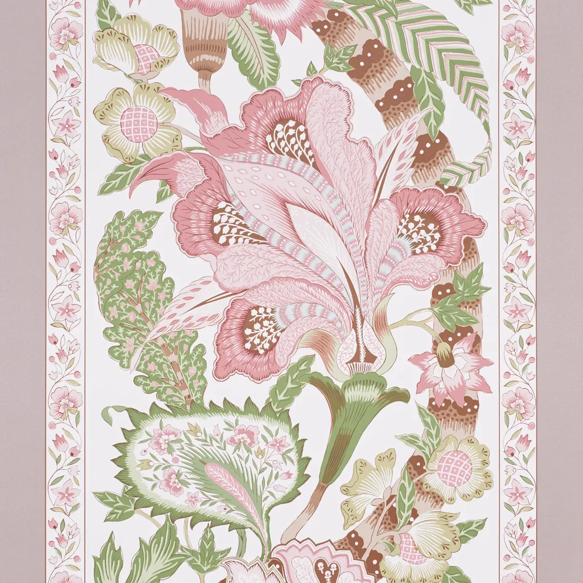 ANJOU STRIPE BLUSH Schumacher Wallpaper wallpaper - SKU 5010171
