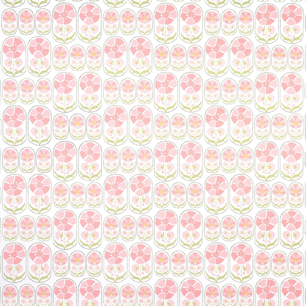 ANJUNA FLORAL BLUSH Schumacher Wallpaper wallpaper - SKU 5014112