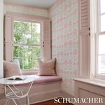 ANJUNA FLORAL BLUSH Schumacher Wallpaper wallpaper - SKU 5014112