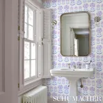 ANJUNA FLORAL LILAC Schumacher Wallpaper wallpaper - SKU 5014111