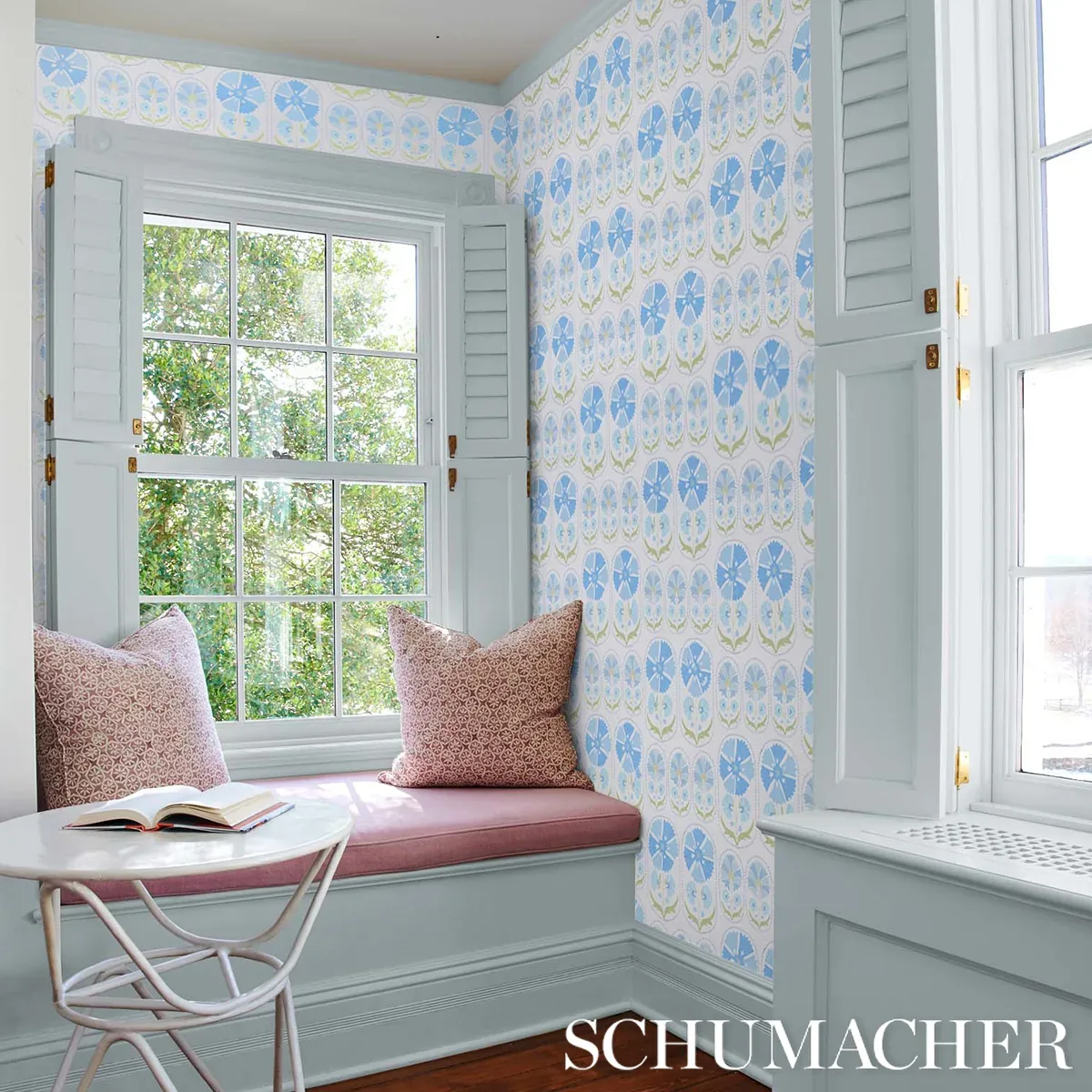 ANJUNA FLORAL SKY Schumacher Wallpaper wallpaper - SKU 5014110