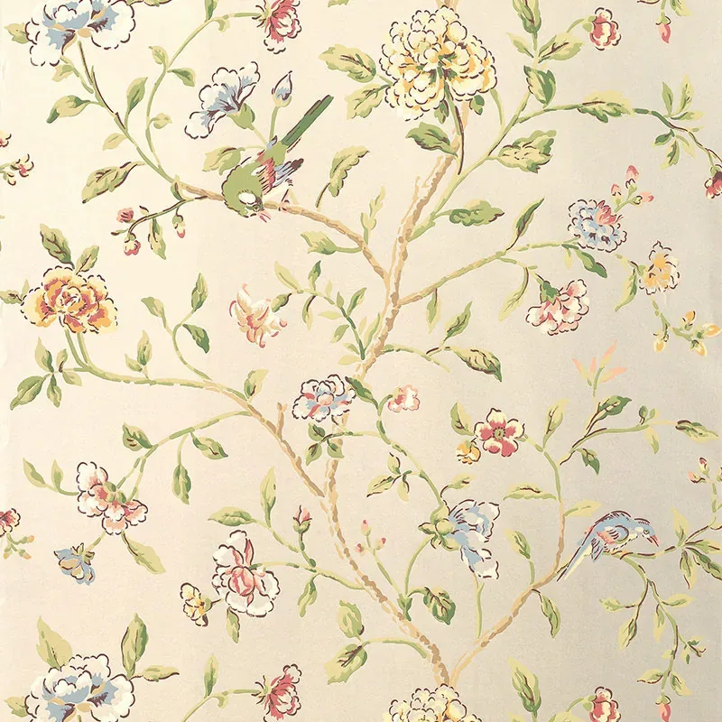 ANNABELLE VINE PEWTER Schumacher Wallpaper wallpaper - SKU 5004404