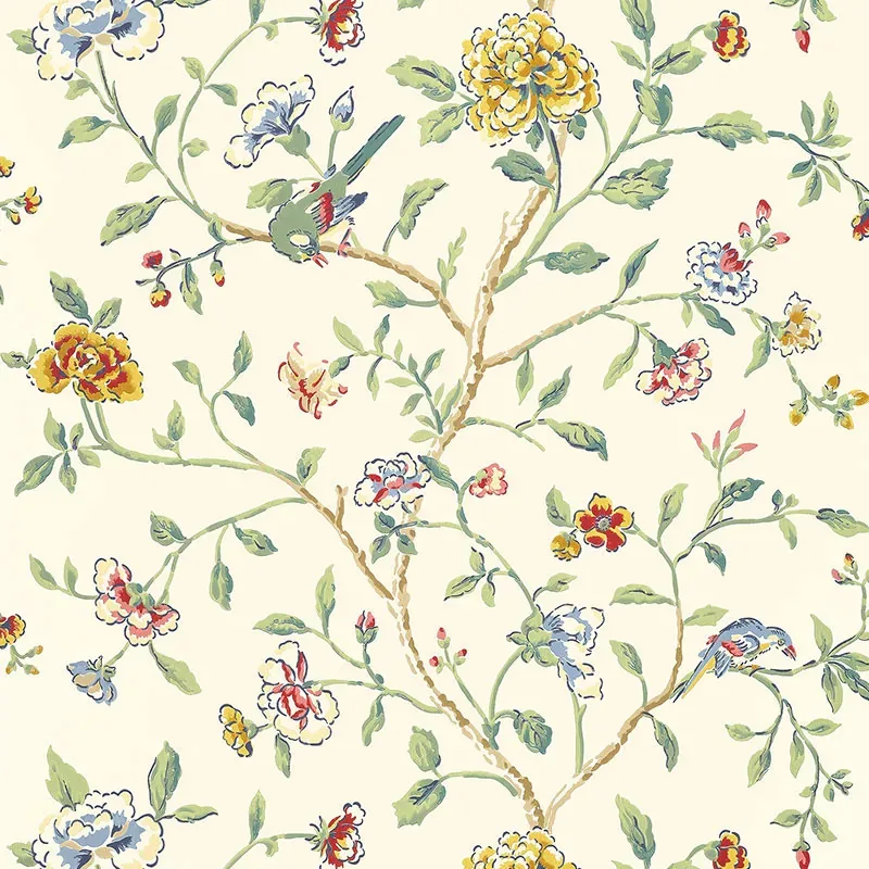 ANNABELLE VINE PRIMARY Schumacher Wallpaper wallpaper - SKU 5004400