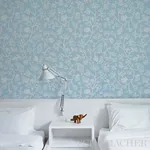 ANTHOZA GREEN Schumacher Wallpaper wallpaper - SKU 5012131