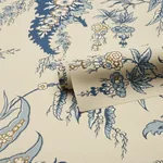 APOLLINE BOTANICAL - CIEL & MARINE Schumacher Wallpaper | Wa APOLLINE BOTANICAL CIEL & MARINE Schumacher Wallpaper wallpaper - SKU 5015501