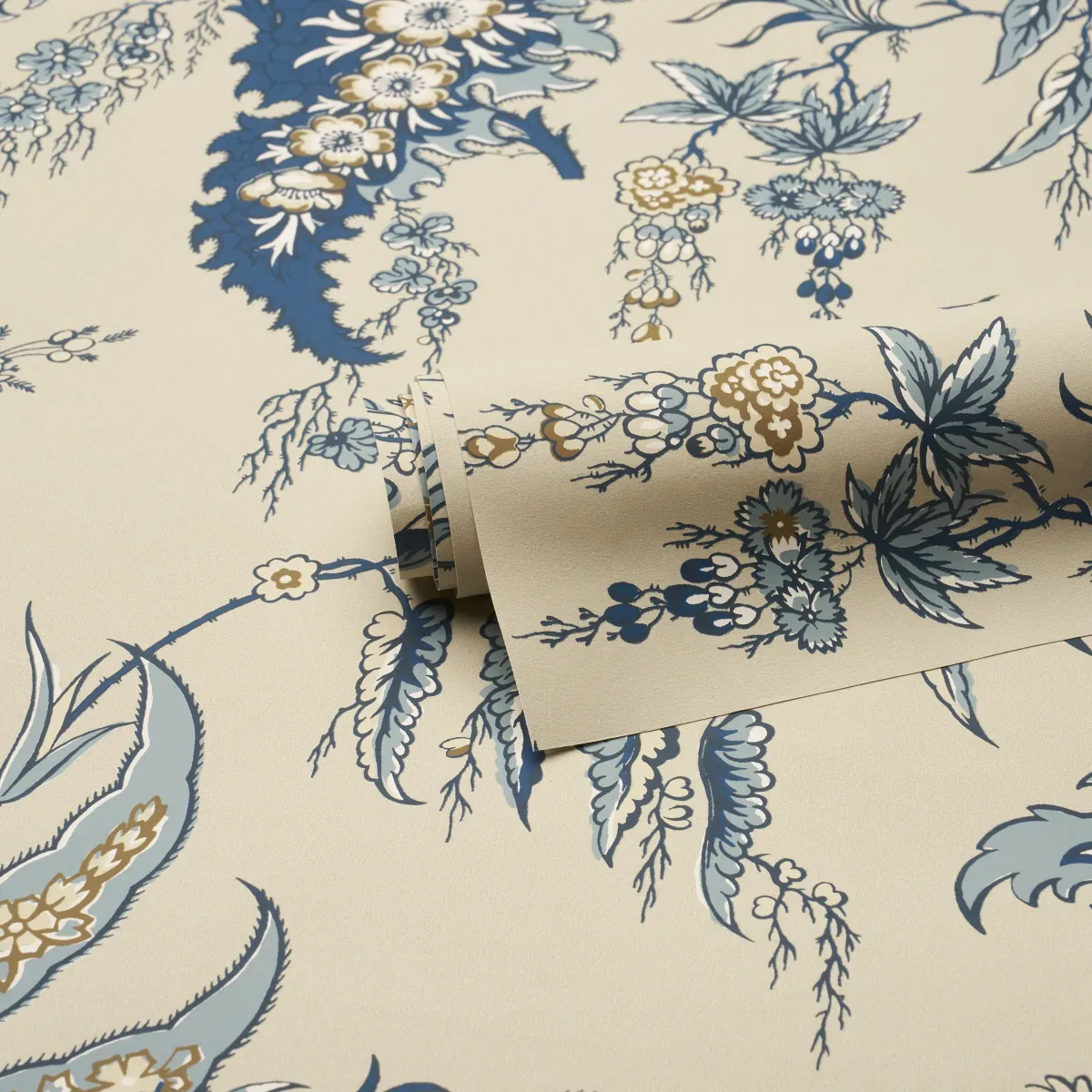APOLLINE BOTANICAL - CIEL & MARINE Schumacher Wallpaper | Wa APOLLINE BOTANICAL CIEL & MARINE Schumacher Wallpaper wallpaper - SKU 5015501