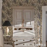 APOLLINE BOTANICAL - CIEL & MARINE Schumacher Wallpaper | Wa APOLLINE BOTANICAL CIEL & MARINE Schumacher Wallpaper wallpaper - SKU 5015501